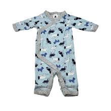 Load image into Gallery viewer, Unisex Dymples, cotton romper, dogs, EUC, size 0000,  