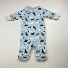 Load image into Gallery viewer, Unisex Dymples, cotton romper, dogs, EUC, size 0000,  