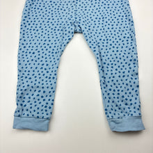 Load image into Gallery viewer, Unisex Higgledee, blue cotton pants / bottoms, wash fade, FUC, size 2,  