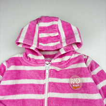 Load image into Gallery viewer, Girls RAD KIDS, cotton zip up hooded towel, GUC, size 1-2,  