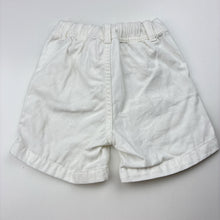 Load image into Gallery viewer, Unisex Jack &amp; Milly, white cotton shorts, elasticated, EUC, size 3,  