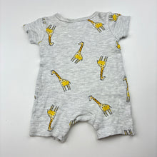 Load image into Gallery viewer, Unisex Anko, soft feel romper, giraffes, GUC, size 0000,  