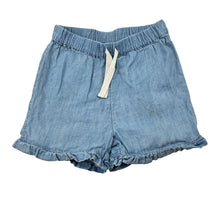 Load image into Gallery viewer, Girls Target, blue linen / cotton shorts, elasticated, FUC, size 1,  