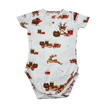 Load image into Gallery viewer, Unisex Snuggle Hunny, organic cotton blend Christmas bodysuit / romper, EUC, size 2,  