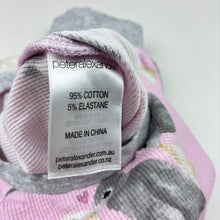 Load image into Gallery viewer, Girls Peter Alexander, waffle romper, rabbits, GUC, size 000,  