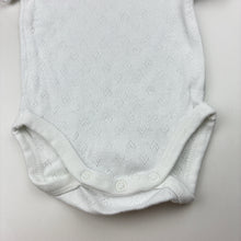 Load image into Gallery viewer, Girls Anko, pointelle cotton bodysuit / romper, EUC, size 0000,  