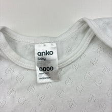 Load image into Gallery viewer, Girls Anko, pointelle cotton bodysuit / romper, EUC, size 0000,  