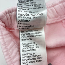 Load image into Gallery viewer, Girls PUMA, pink fleece lined track pants, elasticated, EUC, size 000,  
