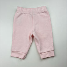 Load image into Gallery viewer, Girls PUMA, pink fleece lined track pants, elasticated, EUC, size 000,  