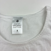 Load image into Gallery viewer, Unisex Target, white organic cotton singlet top, FUC, size 2,  