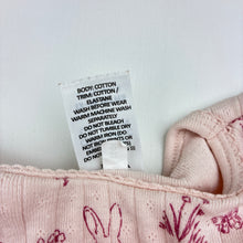 Load image into Gallery viewer, Girls Target, pointelle organic cotton bodysuit / romper, EUC, size 1,  