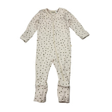 Load image into Gallery viewer, Unisex Wilson + Frenchy, ribbed organic cotton blend zip romper, GUC, size 000,  