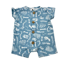 Load image into Gallery viewer, Boys Dymples, cotton romper, dinosaurs, GUC, size 0000,  