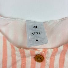 Load image into Gallery viewer, Girls Target, lined viscose / linen dress, EUC, size 6, L: 62cm