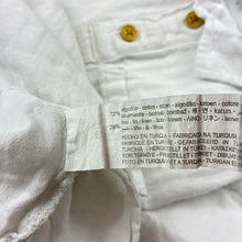 Load image into Gallery viewer, Boys Zara, white cotton / linen short sleeve shirt / top, FUC, size 2-3,  