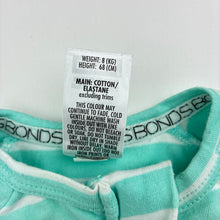 Load image into Gallery viewer, Unisex Bonds, zip wondersuit / zippy / romper, GUC, size 00,  