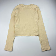 Load image into Gallery viewer, Girls H&amp;M, SMILEY WORLD ribbed long sleeve top, GUC, size 9-10,  