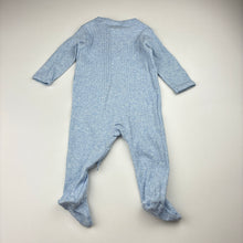 Load image into Gallery viewer, Unisex Anko, ribbed cotton zip coverall / romper, GUC, size 000,  