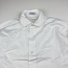 Load image into Gallery viewer, Boys Calvin Klein, white long sleeve dress shirt, small mark back right sleeve, FUC, size 10-12,  