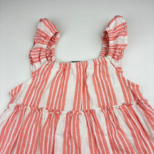 Load image into Gallery viewer, Girls Anko, lined striped cotton summer dress, EUC, size 3, L: 53cm