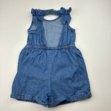 Load image into Gallery viewer, Girls Anko, chambray cotton summer playsuit, GUC, size 1,  