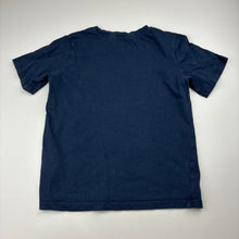 Load image into Gallery viewer, Boys H&amp;M, navy cotton tee / top, dinosaur, GUC, size 5-6,  