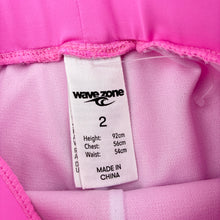 Load image into Gallery viewer, Girls Wave Zone, pink swim shorts, elasticated, EUC, size 2,  