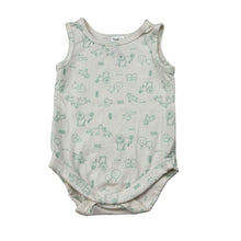 Load image into Gallery viewer, Unisex Dymples, soft feel stretchy singletsuit, farmyard, GUC, size 00,  