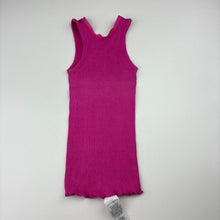 Load image into Gallery viewer, Girls Bonds, pink ribbed singlet top, FUC, size 0,  
