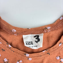 Load image into Gallery viewer, Girls Cotton On, floral cotton casual dress, wash fade, FUC, size 3, L: 50cm