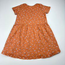 Load image into Gallery viewer, Girls Cotton On, floral cotton casual dress, wash fade, FUC, size 3, L: 50cm