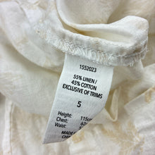 Load image into Gallery viewer, Boys KID, linen / cotton short sleeve shirt, FUC, size 5,  