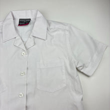 Load image into Gallery viewer, Girls SCHOOL ZONE, white short sleeve school shirt, EUC, size 5,  