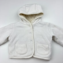 Load image into Gallery viewer, Unisex Baby Club, lined cotton hooded cardigan, FUC, size 0000,  