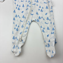 Load image into Gallery viewer, Unisex purebaby, organic cotton zip coverall / romper, FUC, size 0000,  