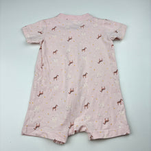 Load image into Gallery viewer, Girls Anko, zip romper, giraffes / zebras, GUC, size 0,  