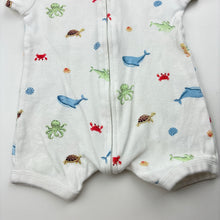 Load image into Gallery viewer, Unisex Baby Berry, soft cotton zip romper, FUC, size 00,  