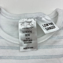 Load image into Gallery viewer, Unisex Tiny Little Wonders, cotton bodysuit / romper, GUC, size 000,  