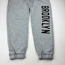 Load image into Gallery viewer, Boys Anko, grey marle fleece lined track pants, Inside leg: 55cm, FUC, size 10,  