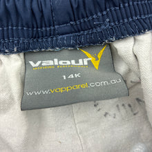 Load image into Gallery viewer, Unisex Valour, cotton lined navy track pants, Inside leg: 69cm, GUC, size 14,  