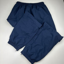 Load image into Gallery viewer, Unisex Valour, cotton lined navy track pants, Inside leg: 69cm, GUC, size 14,  