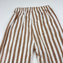 Load image into Gallery viewer, Unisex striped, pants / bottoms, elasticated, Inside leg: 23cm, GUC, size 0-1,  