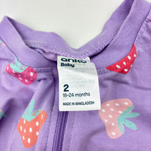Load image into Gallery viewer, Girls Anko, soft feel strechy zip coverall / romper, EUC, size 2,  