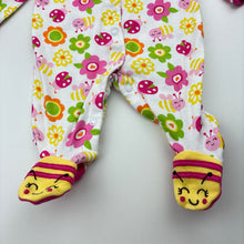 Load image into Gallery viewer, Girls Carters, cotton coverall / romper, GUC, size 0000,  