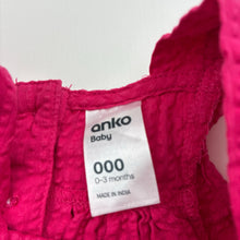 Load image into Gallery viewer, Girls Anko, pink crinkle cotton summer top, EUC, size 000,  