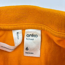 Load image into Gallery viewer, Unisex Anko, cotton school polo shirt top, GUC, size 6,  