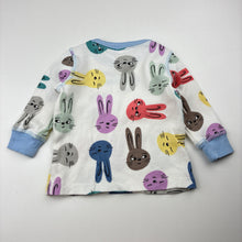 Load image into Gallery viewer, Unisex Target, waffle cotton pyjama top, rabbits, EUC, size 0,  