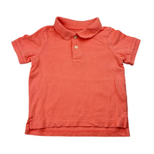 Load image into Gallery viewer, Boys The Children's Place, coral cotton polo shirt top, light mark on back, FUC, size 2,  