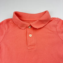Load image into Gallery viewer, Boys The Children's Place, coral cotton polo shirt top, light mark on back, FUC, size 2,  