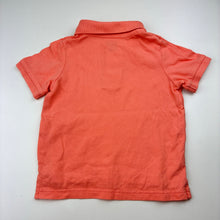 Load image into Gallery viewer, Boys The Children's Place, coral cotton polo shirt top, light mark on back, FUC, size 2,  